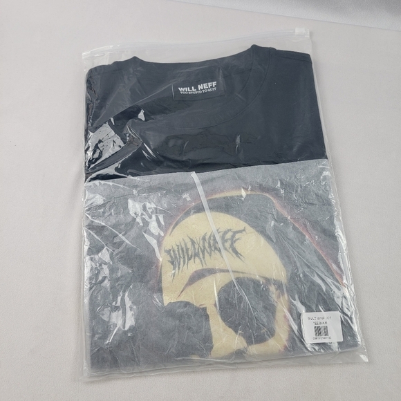 NWT Will Neff too stupid to quit blasphemous black tshirt Size Med - Picture 3 of 4